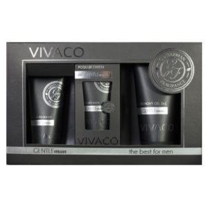 Dárkový set gentleman voda po holení+krém+gel VIVACO 100+100+200 ml