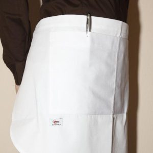 Zástěra číšnická mini Profikuchař OVÁL – černá bez kapsy