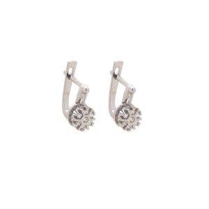 Zlaté dámské náušnice Rhetta white