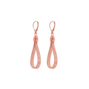 Zlaté náušnice GRETA pink