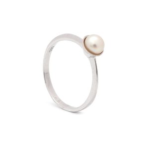 Zlatý dámský prsten AGDA white