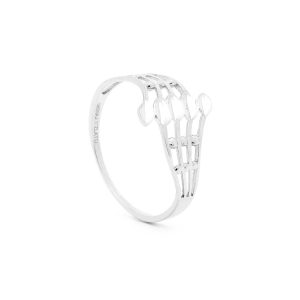 Zlatý dámský prsten Camron white
