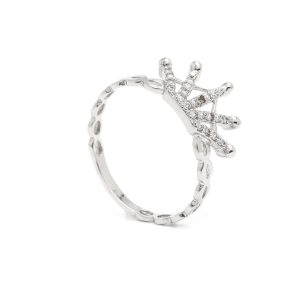 Zlatý dámský prsten IMPERIAL white