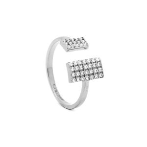 Zlatý dámský prsten Scanlan white