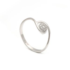 Zlatý dámský prsten tornado