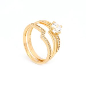 Zlatý dvojprsten AMINDA