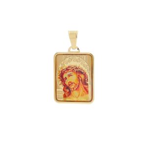 Zlatý medailon Ukřižování Krista