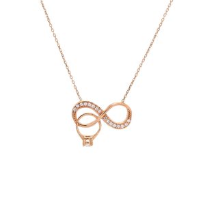 Zlatý náhrdelník NEKONEČNO s prstenem