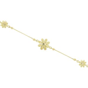 Zlatý náramek FLOWER