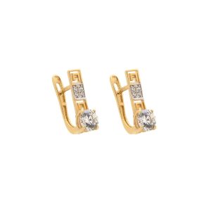 Zlaté dámské náušnice ERNA yellow