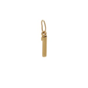 Zlatý přívěsek písmenko I