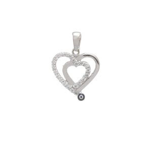 Zlatý přívěsek SRDCE s černým očkem