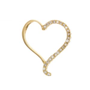 Zlatý přívěsek VELKÉ SRDCE