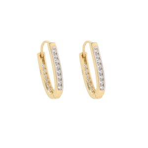 Zlaté dámské náušnice Ludovica