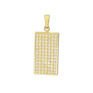 Zlatý přívěsek ZIRKONOVÁ PLOTÉNKA