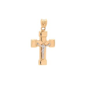 Zlatý přívěsek ŽLUTÝ KŘÍŽ s Ježíšem