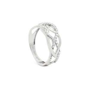 Zlatý prsten WILLY white