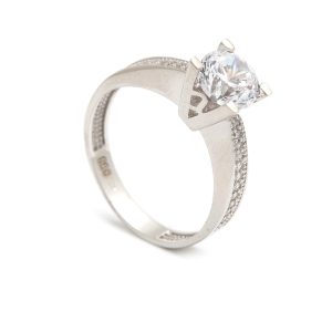 Zlatý zásnubní prsten Longina