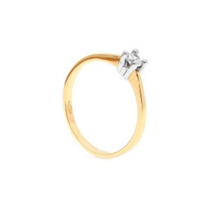 Zlatý zásnubní prsten TALETTA