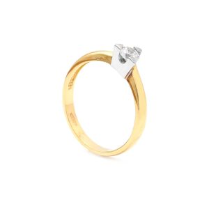 Zlatý zásnubní prsten TIANNA