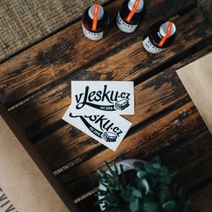 Samolepka vLesku.cz (White)