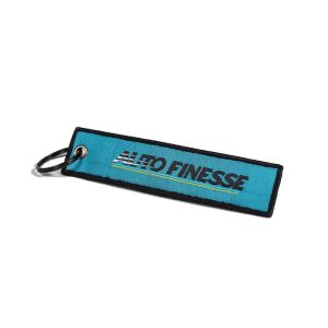 Retro přívěšek na klíče Auto Finesse Retro Race Tag Teal