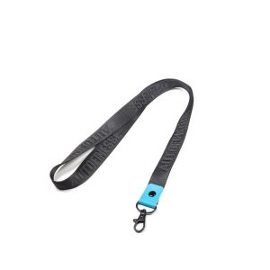 Auto Finesse Luxury Embossed Lanyard Long Black Teal