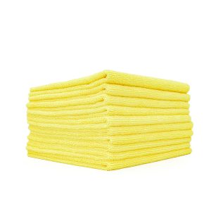 Set 10 kusů mikrovláknových utěrek Stěrek Žlutých (41 x 41 cm)