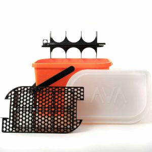 Set detailingového kbelíku s víkem a vložkou AVA Car Care Bucket Orange