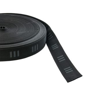 Popruh 50mm 1,2mm – černý S Logem "e" Tecline