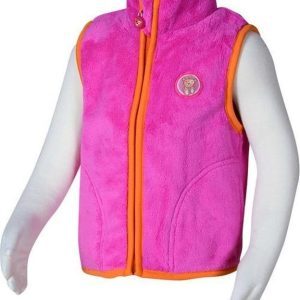 vesta chlupatá se stojáčkem, Pidilidi, PD0989, růžová – 68/74 | 6-9m