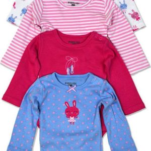 body kojenecké 4pack, s dlouhým rukávem, Pidilidi, PD1003, holka – 68/74 | 6-9m