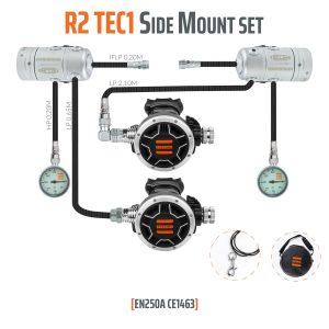 Tecline Regulátor R2 Tec1 Sidemount Sada