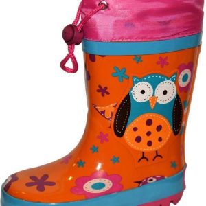 holínky dětské sova, Pidilidi, PL0055-17, oranžová – 32