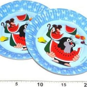 Párty tácek Krtek a kamarádi 6 ks, 18 cm, WIKY, 171007