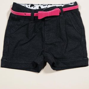 kraťasy dívčí s páskem, Sobe, 15KKCSRT292, černá – 98 | 3roky