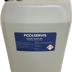 Poolservis Ph mínus 20L – tekuté – pro použítí v chemických automatech Doprava: Doprava zdarma po ČR