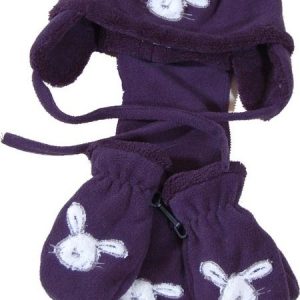 čepice, rukavice, šála, Bugga, PD616, modrá – 86 | 18m