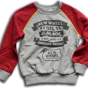 mikina chlapecká, dlouhý rukáv, Wendee, ozfb11147-1, šedá – 98 | 3roky