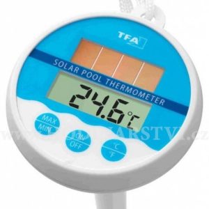 Bazénový digitální teploměr TFA 30.1041 se solárním panelem