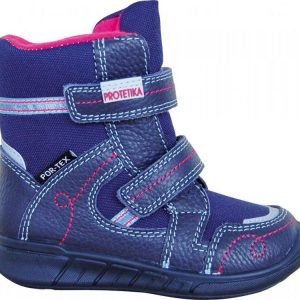 obuv dívčí zimní s PROtex membránou DENERIS NAVY, Protetika, modrá – 35