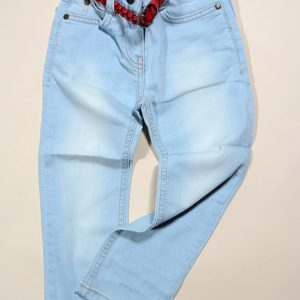 rifle dívčí s páskem, Wendee, DY25162-1, modrá – 98 | 3roky