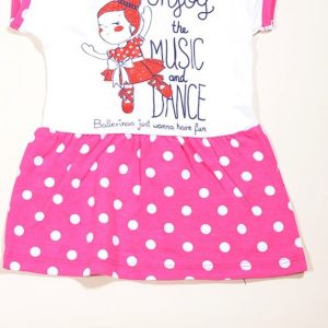 šaty letní dívčí, Wendee, OZ19202-0, růžová – 80 | 1rok