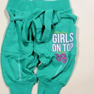 tepláky dívčí 3/4, Wendee, DY56104-1, tyrkysová – 98 | 3roky