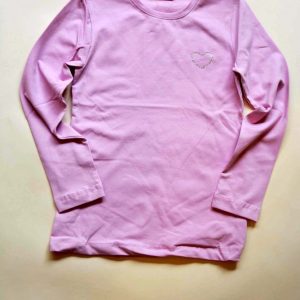 tričko dívčí s dlouhým rukávem, Wendee, ozb102493-2, růžová – 140 | 10let