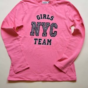 tričko dívčí s dlouhým rukávem, Wendee, ozfb101504-2, růžová – 152 | 12let