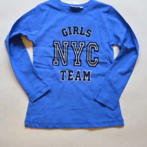 tričko dívčí s dlouhým rukávem, Wendee, ozfb101504-2, modrá – 152 | 12let