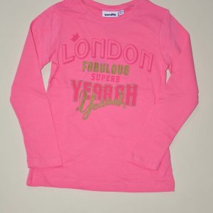 tričko dívčí s dlouhým rukávem, Wendee, ozfb102506-1, růžová – 98 | 3roky