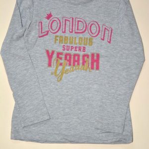 tričko dívčí s dlouhým rukávem, Wendee, ozfb102506-1, šedá – 98 | 3roky