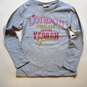 tričko dívčí s dlouhým rukávem, Wendee, ozfb102506-2, šedá – 152 | 12let